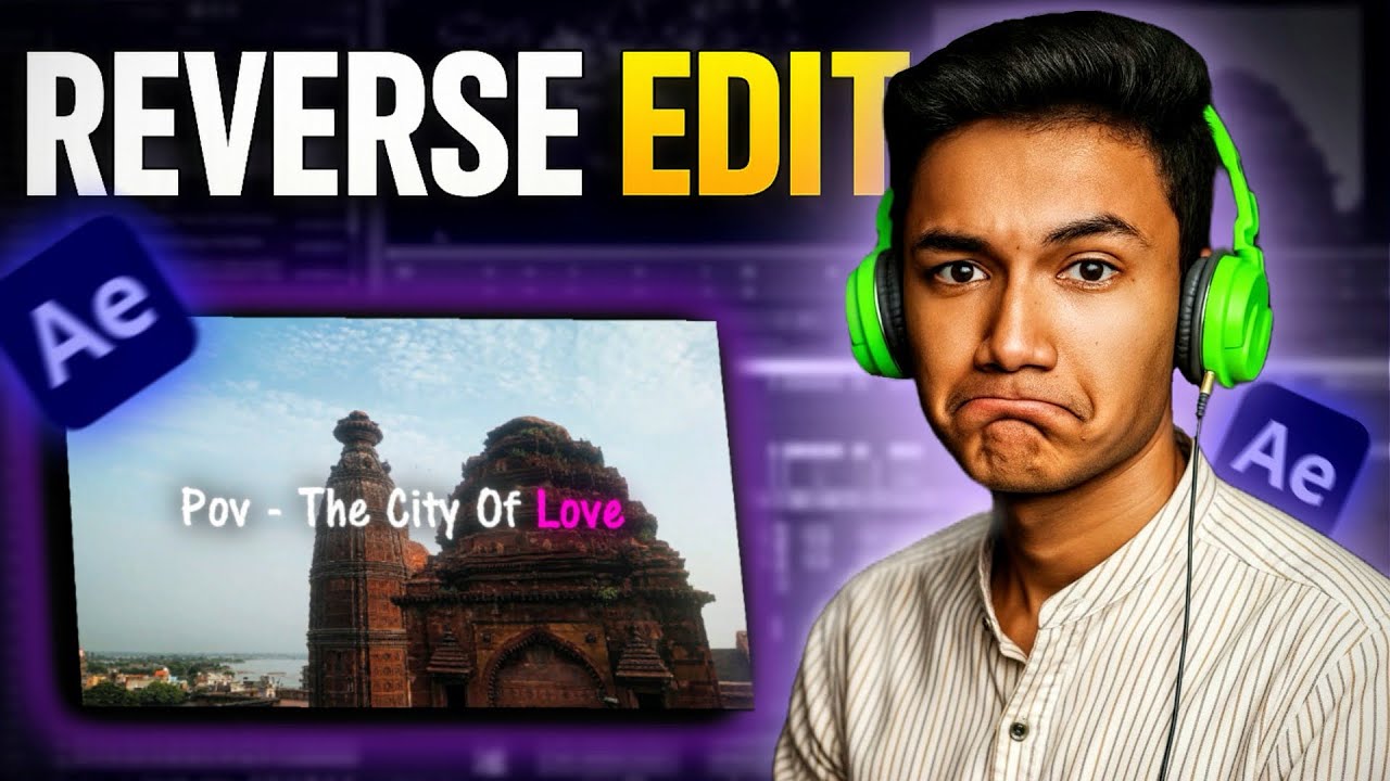 🎬Reverse Edit Tutorial | After Effects Tutorial | Vaibhavs Life