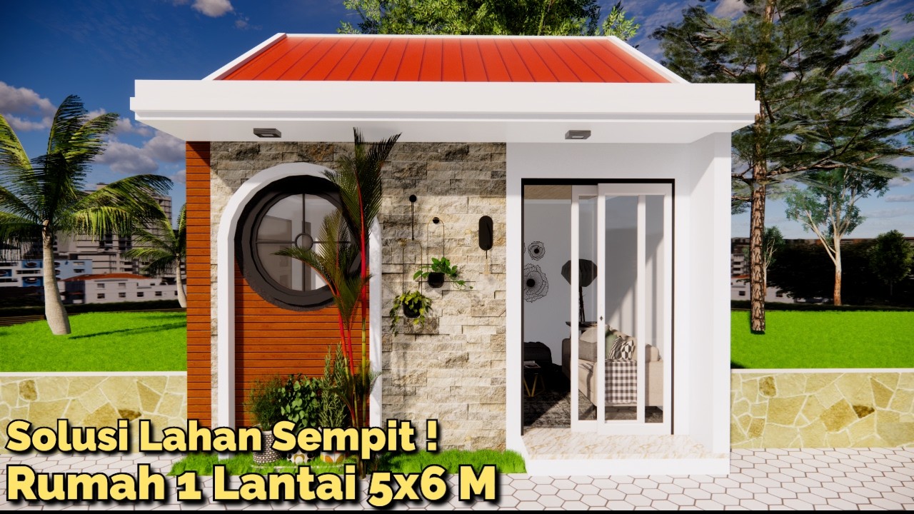 Rumah 1 Lantai Lahan Sempit Dana Irit Cocok Nih Pasti !