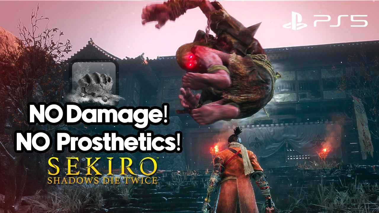 Sekiro | Chained Ogre NO HIT mini boss fight (NO PROSTHETICS)