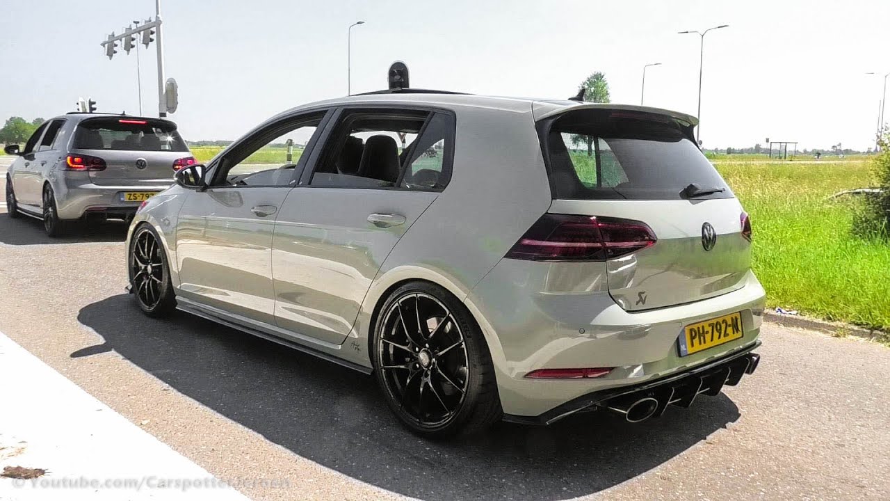 VW Golf 7R/GTI Meeting Arriving & Leaving | 800HP Golf 7R RS3 Engine SWAP & Pops and Bangs!