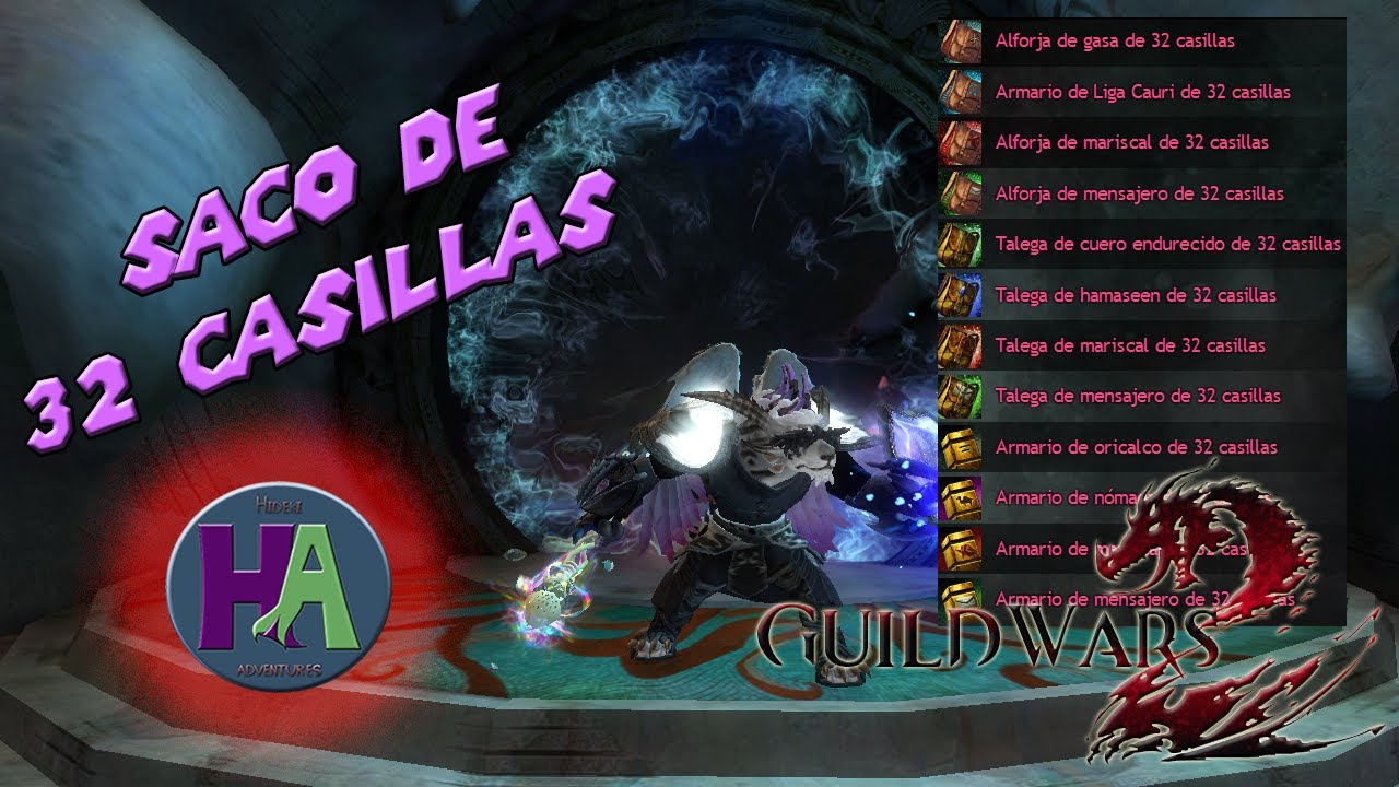 Guild Wars 2 | Crafteando Saco de 32 casillas | Guia