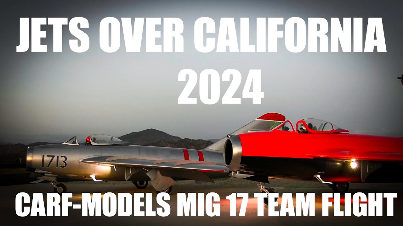 CARF-MODELS MIG 17s TEAM FLIGHT AT JETS OVER CALIFORNIA 2024