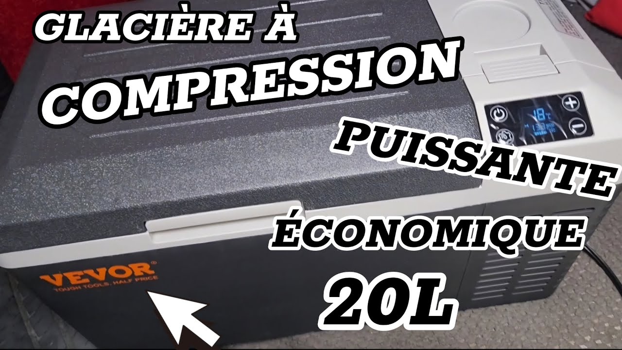 Glacière à compression VEVOR 20L - puissante et économique