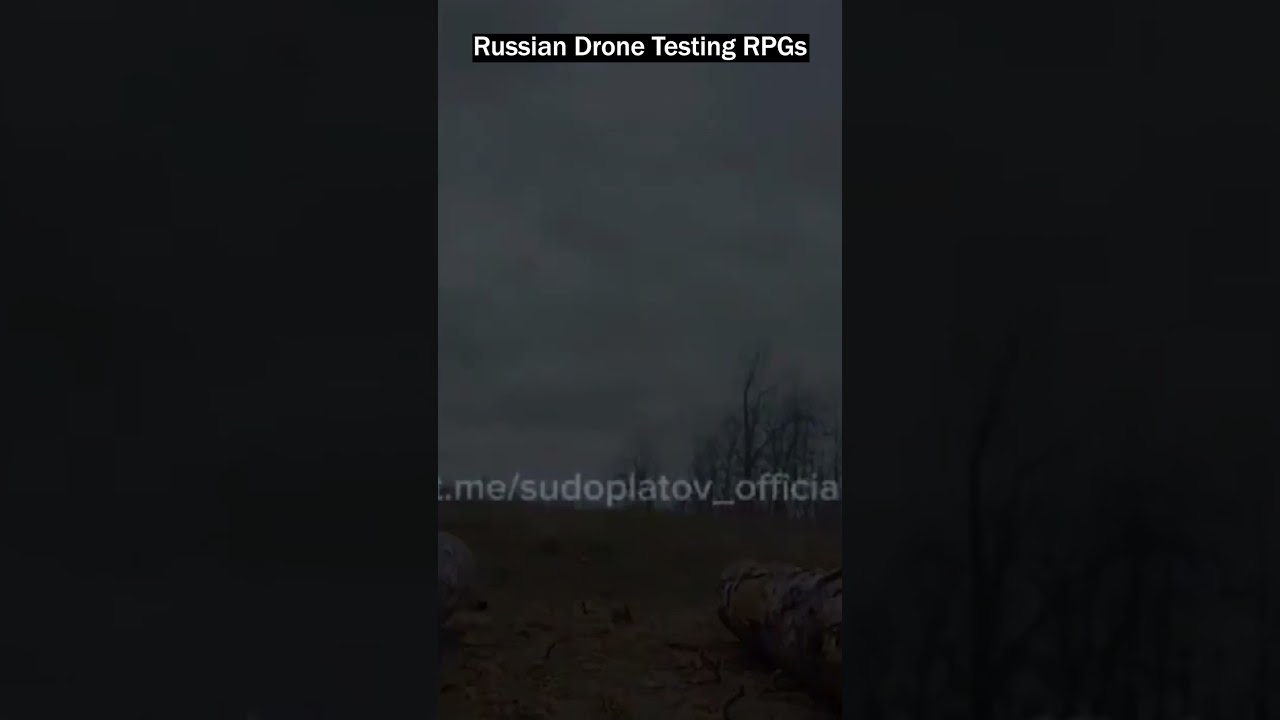 Russian Drone Test Fires RPG-26 at Target!