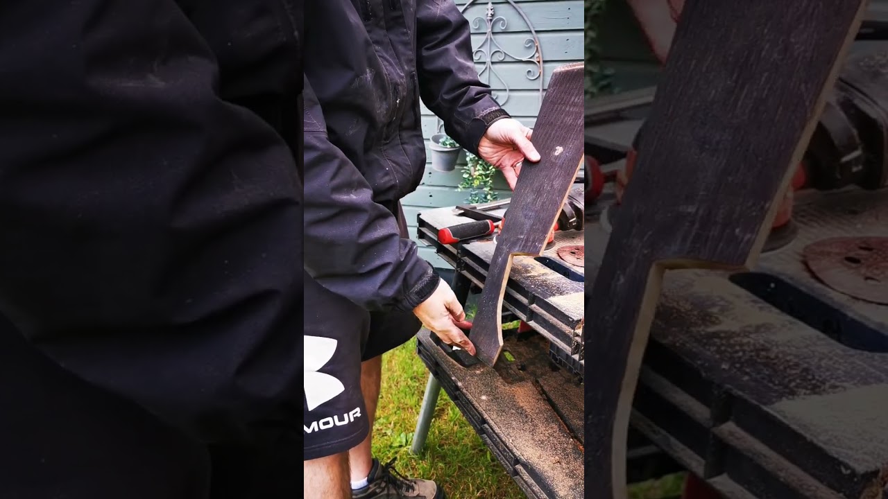 Making a Whiskey Flight board from a Whiskey barrel oak stave