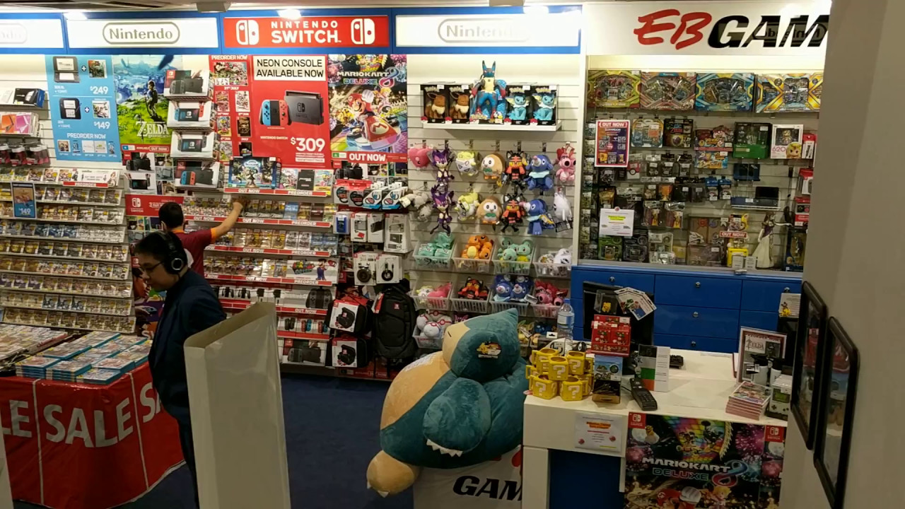 Nintendo Section at EB Games Melbourne
