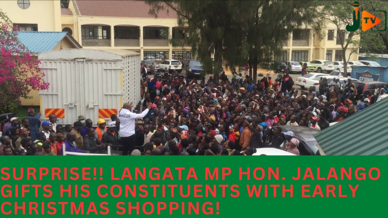 SURPRISE!!! LANG'ATA MP HON JALANG'O GIFTS HIS CONSTITUENTS WITH EARLY CHRISTMAS SHOPPING!
