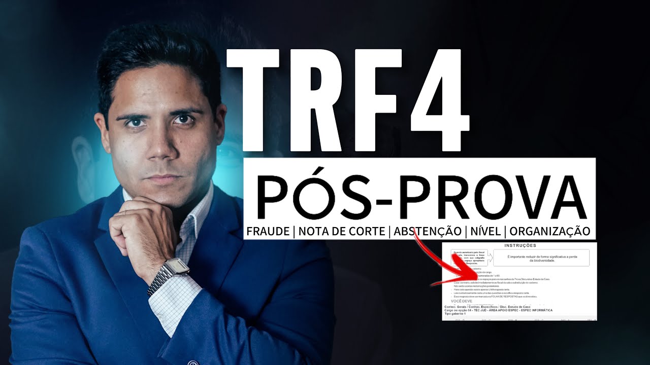 Concurso TRF 4: [t&eacute;cnicos ]nota de corte, organiza&ccedil;&atilde;o, n&iacute;vel, reda&ccedil;&atilde;o, banca FCC
