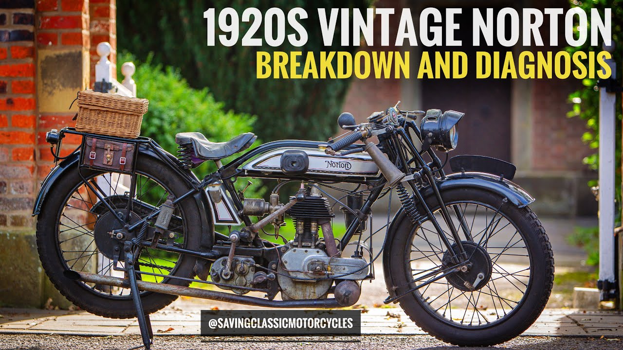 Norton 16h 1927 flat tank vintage motorcycle - breakdown and diagnosis