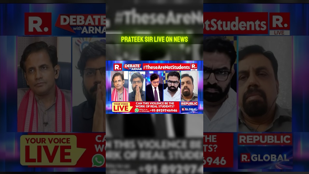 Prateek Sir Live on Republic Bharat 🚨🚨#esaral #republicbharat #arnabgoswami #news #indianews #neet