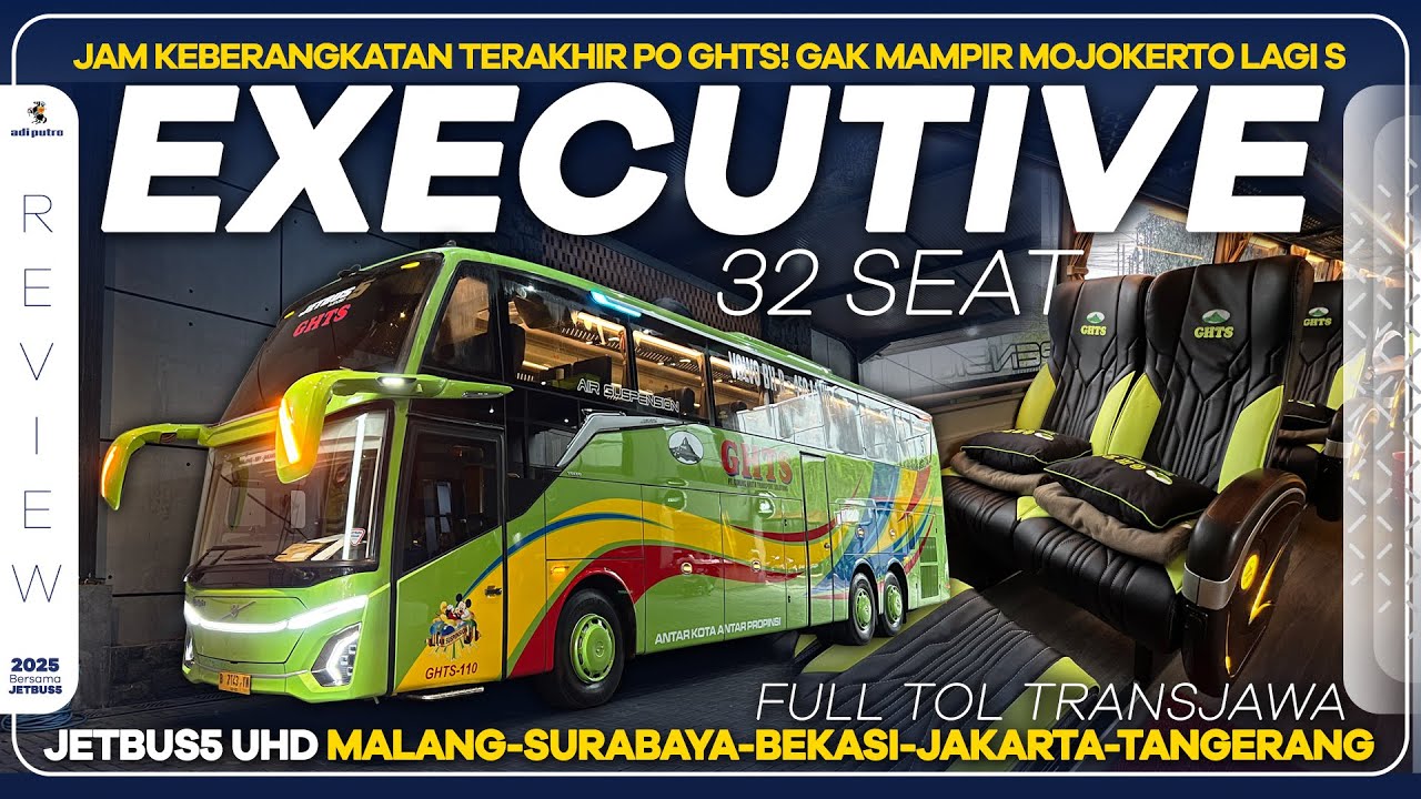 Waktu Tempuh Semakin Singkat Karena Gak Mampir Mojokerto! JETBUS5 UHD PO GHTS Malang - Tangerang
