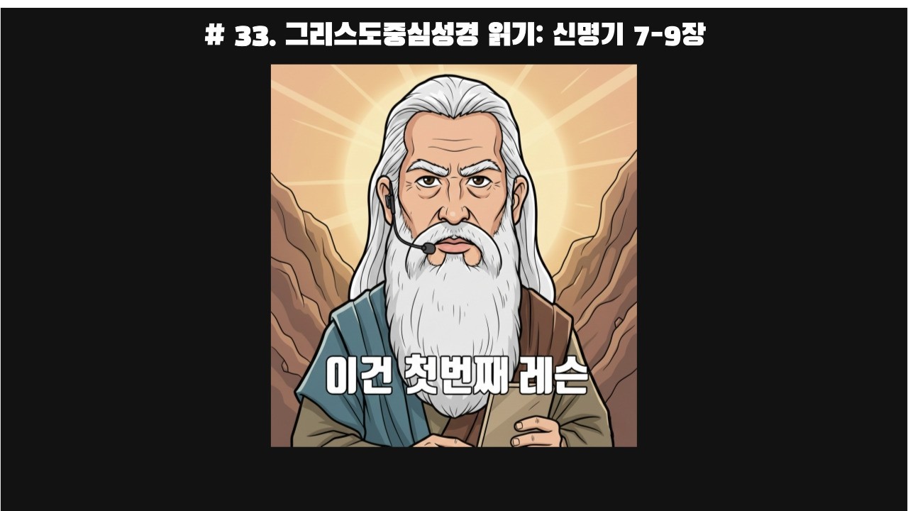 #033 성경 읽기: 신 7-9 l 신명기 l 이건 첫번째 레슨~ 가나안 멀리하기 l 이제 두번째 레슨 하나님 기억하기 l