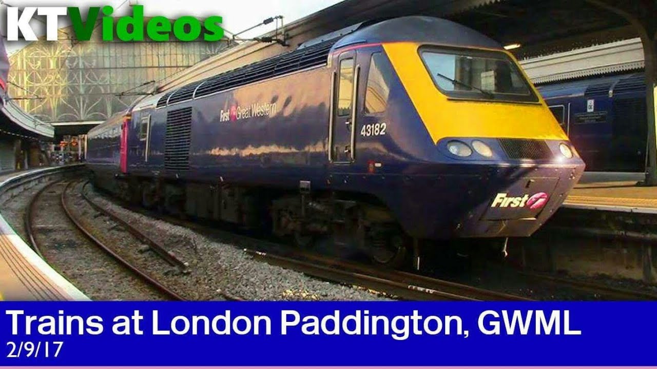 Trains at London Paddington, GWML - 2/9/17