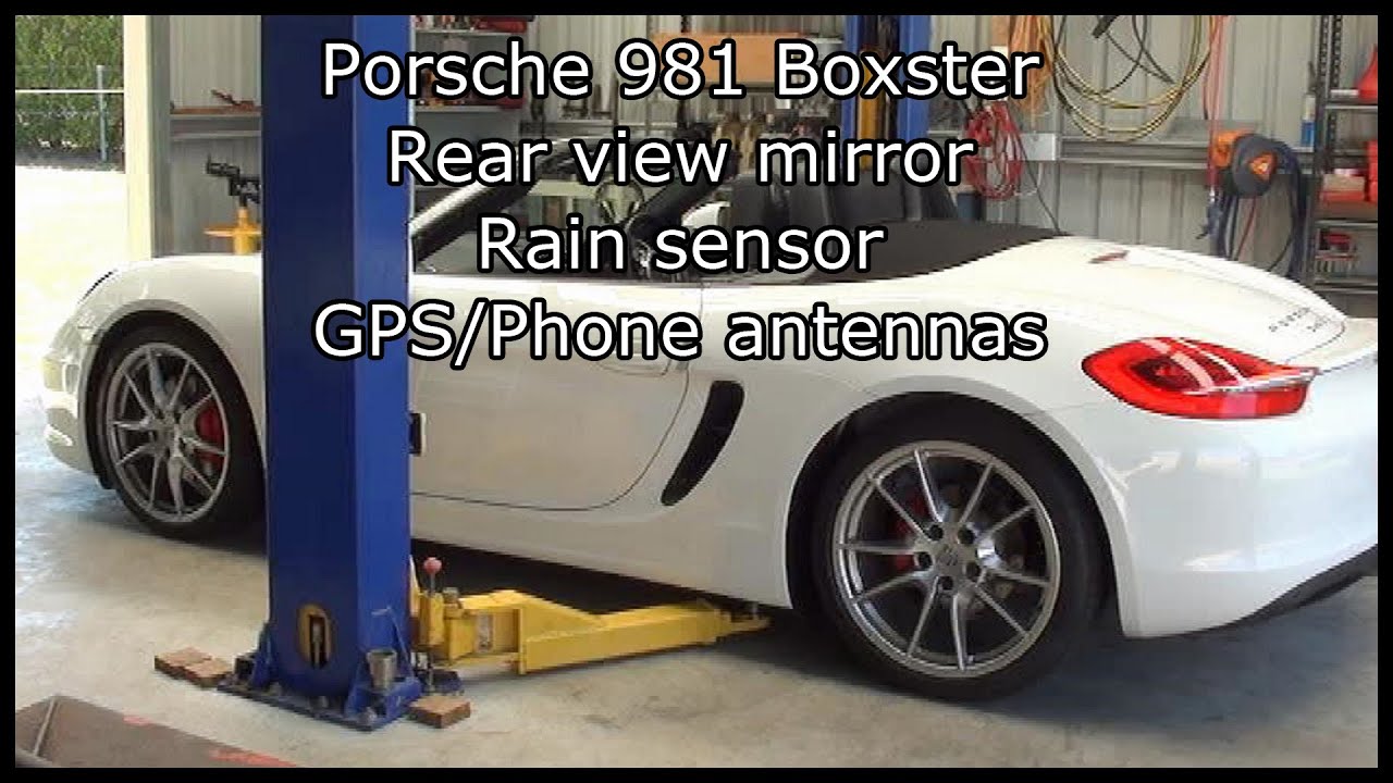 Зеркало Porsche 981, GPS-антенна, датчик дождя