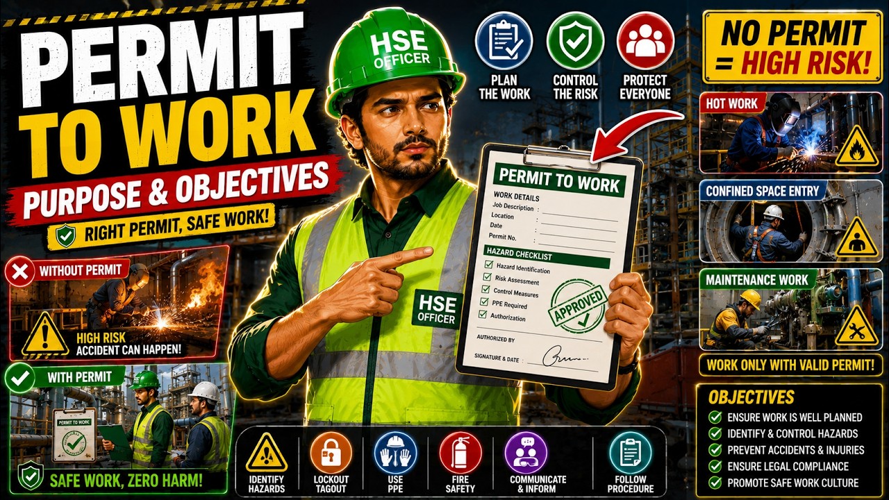What is Permit to Work | Purpose and Objectives of Permit to Work | @Safetyvisionwala
