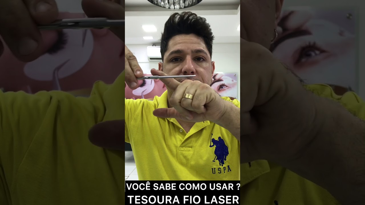 Tesoura fio laser como usar ???