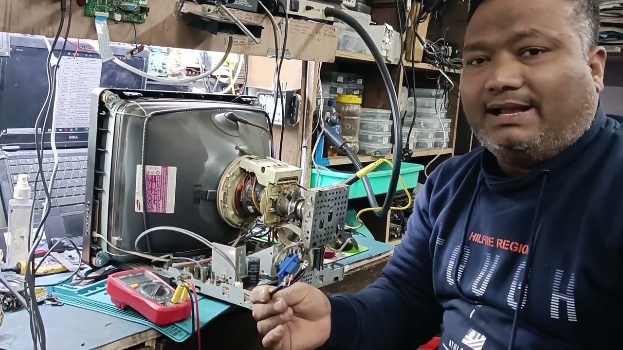 How to repair CRT monitor VGA connecter #arvindsinghbisht #haldwani