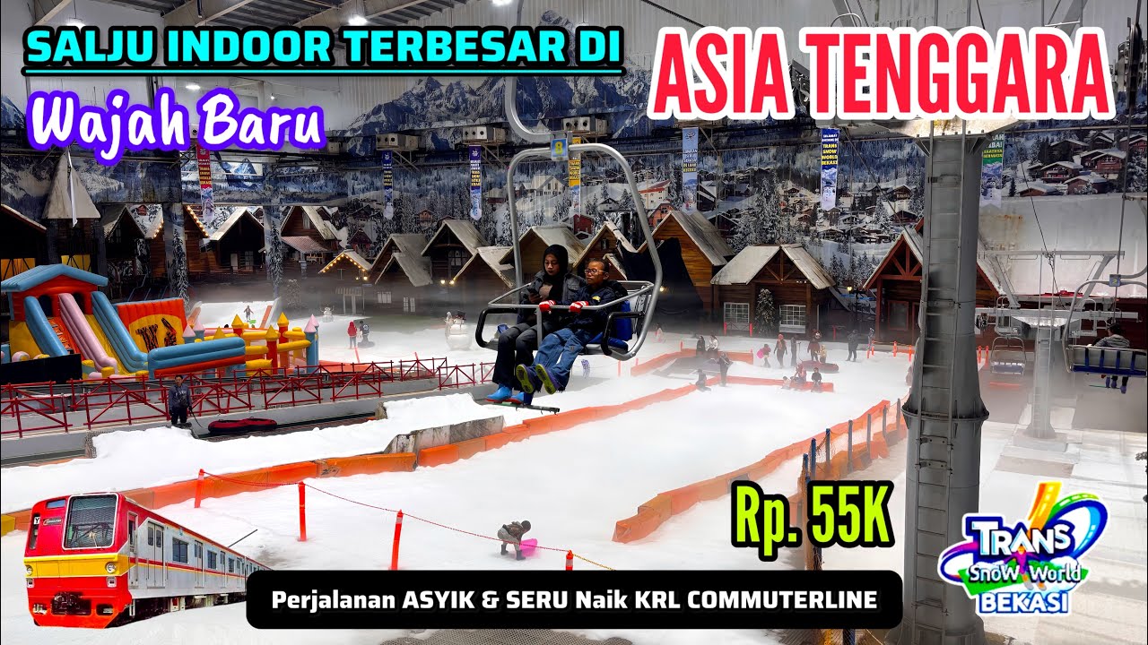 SERU BANGET‼️WAJIB KESINI • SALJU INDOOR TERBESAR DI ASIA TENGGARA • TRANS SNOW WORLD BEKASI