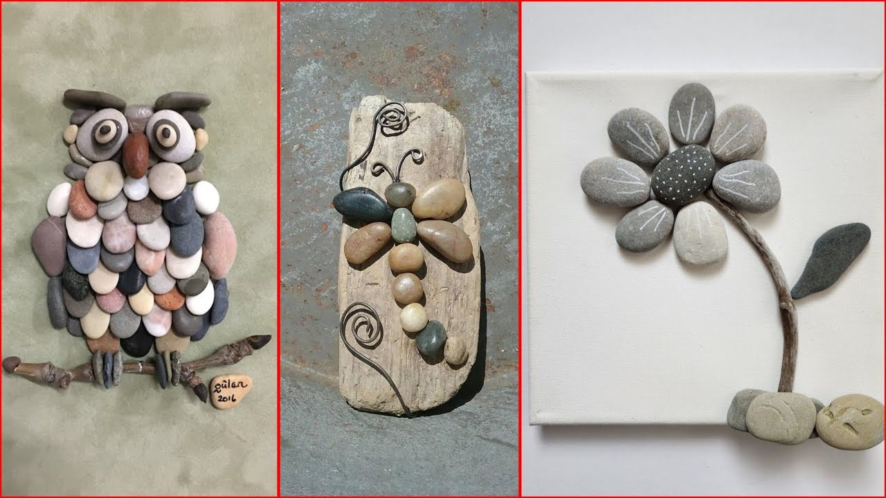 Cute & Creative Pebble Painting Ideas||Easy Pebble Art Ideas for Beginners#trending #diy #craft #