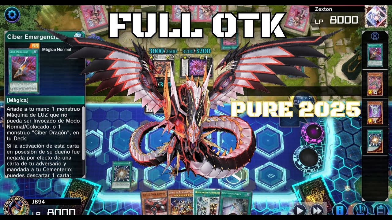CYBER DRAGON OTK (MASTER DUEL) Replays September 2025
