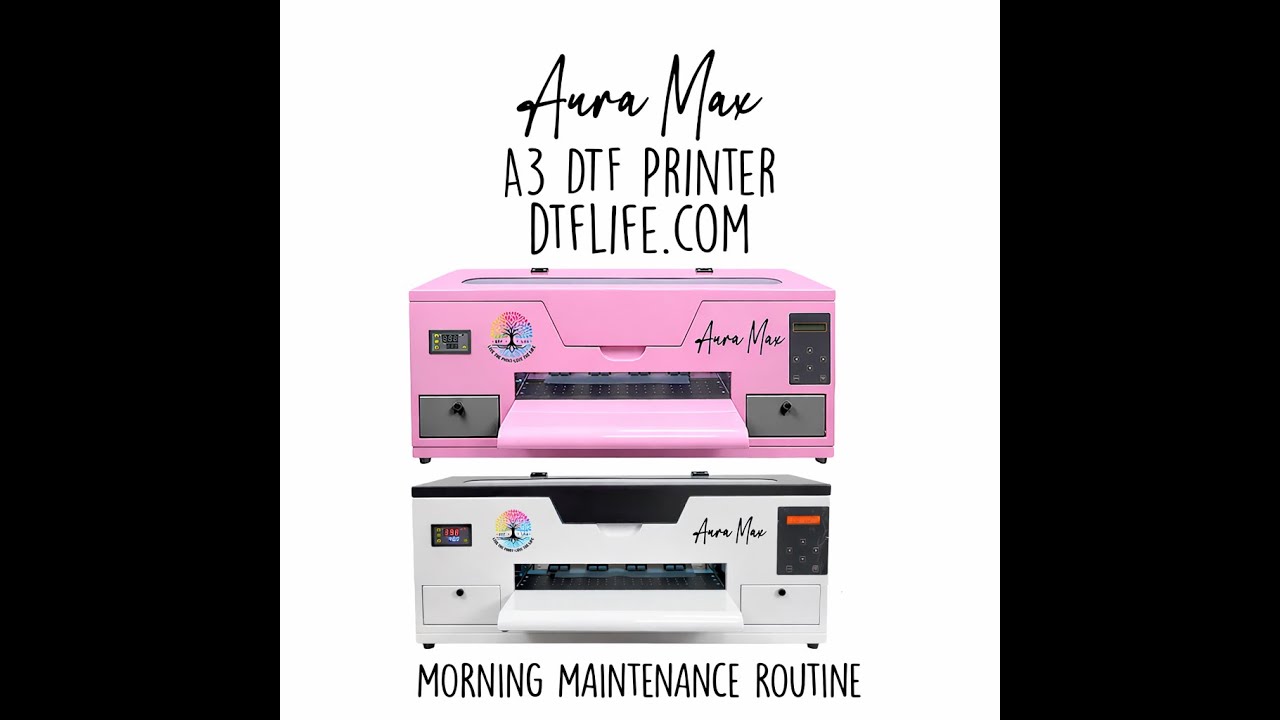 DTF Printing for Beginners - Morning Printer Routine