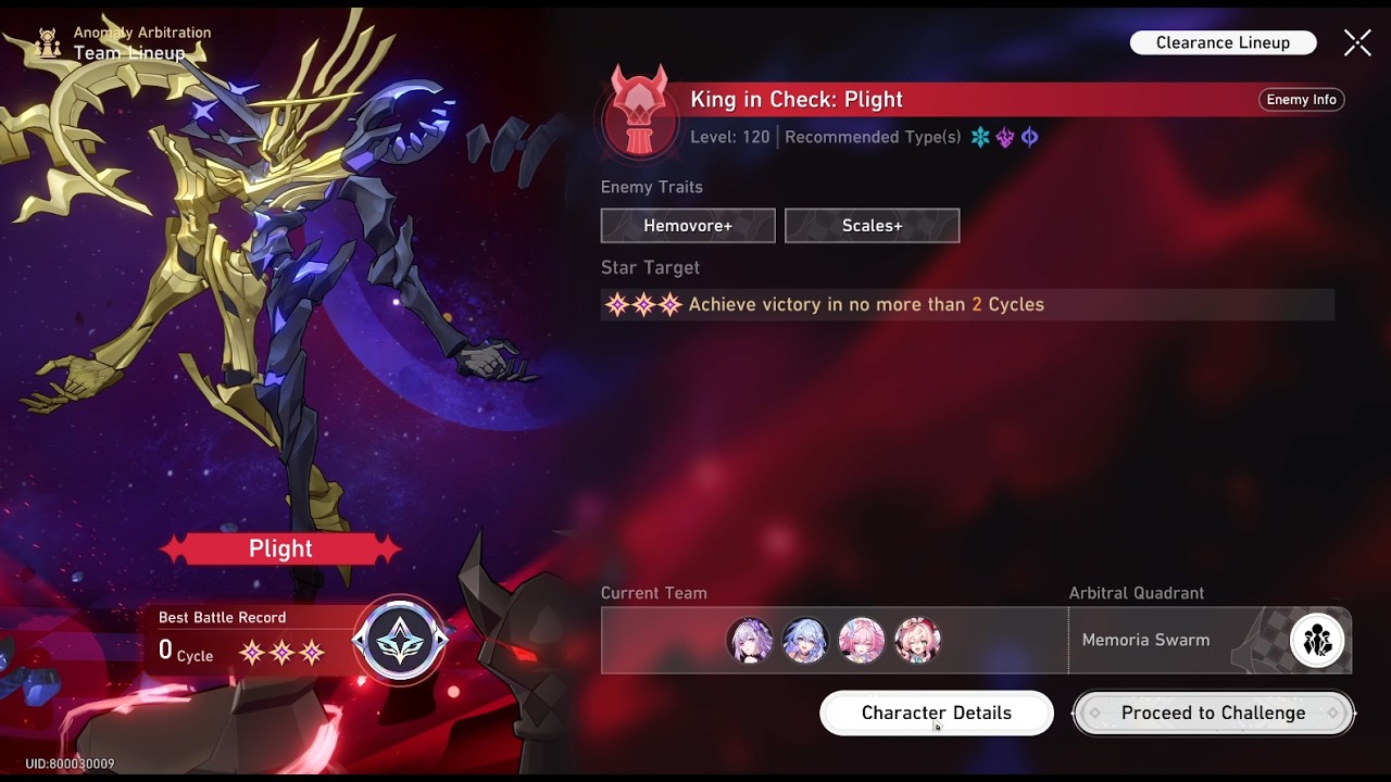 Honkai: Star Rail - 0 AV 4.5 Anomaly Arbitration King in Check: Plight