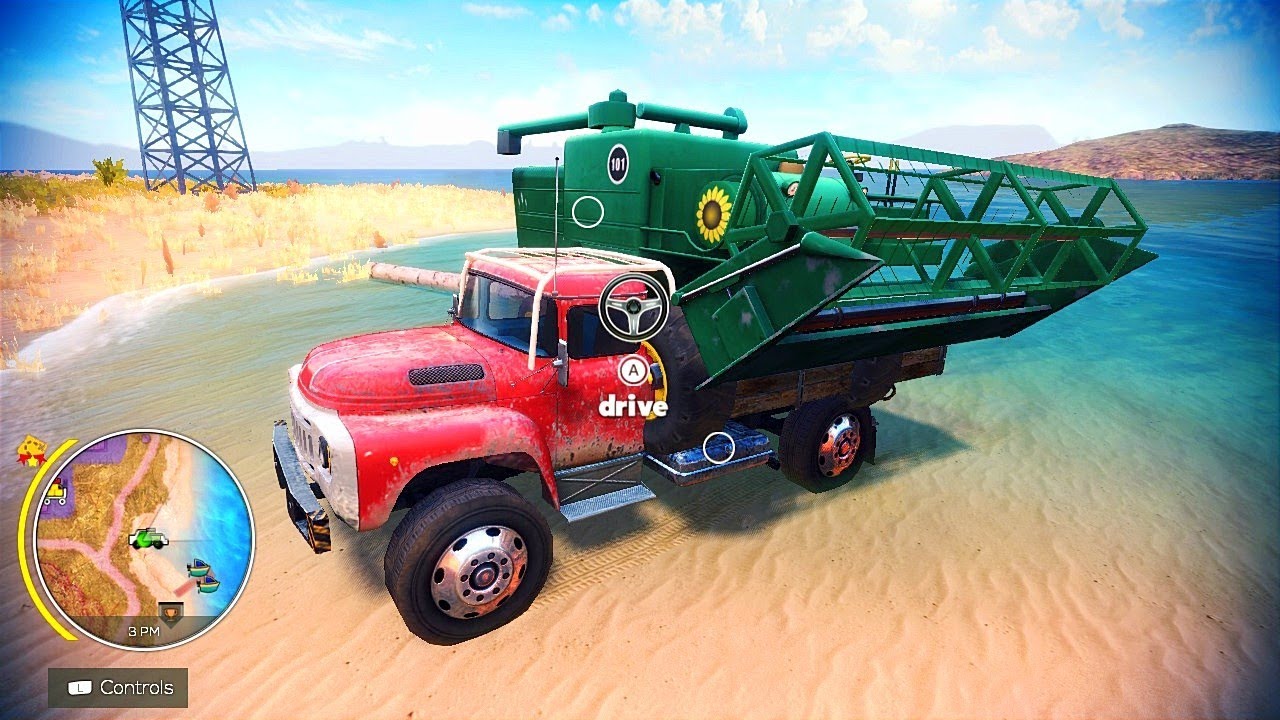 Russian Zed Truck Loads Up Heavy Combine | Off The Road Unleashed Nintendo Switch Gameplay HD