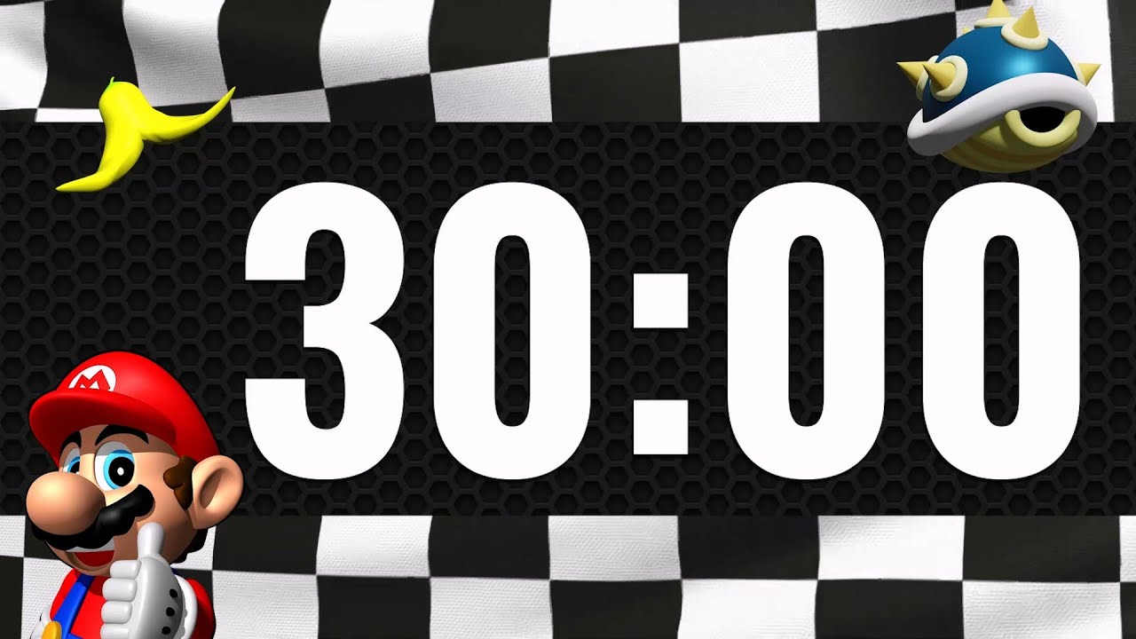 30 MINUTES TIMER - 🍄 MARIO KART 64 🍄  - ⏱ TIMER & ALARM COUNTDOWN ⏱ - 2025