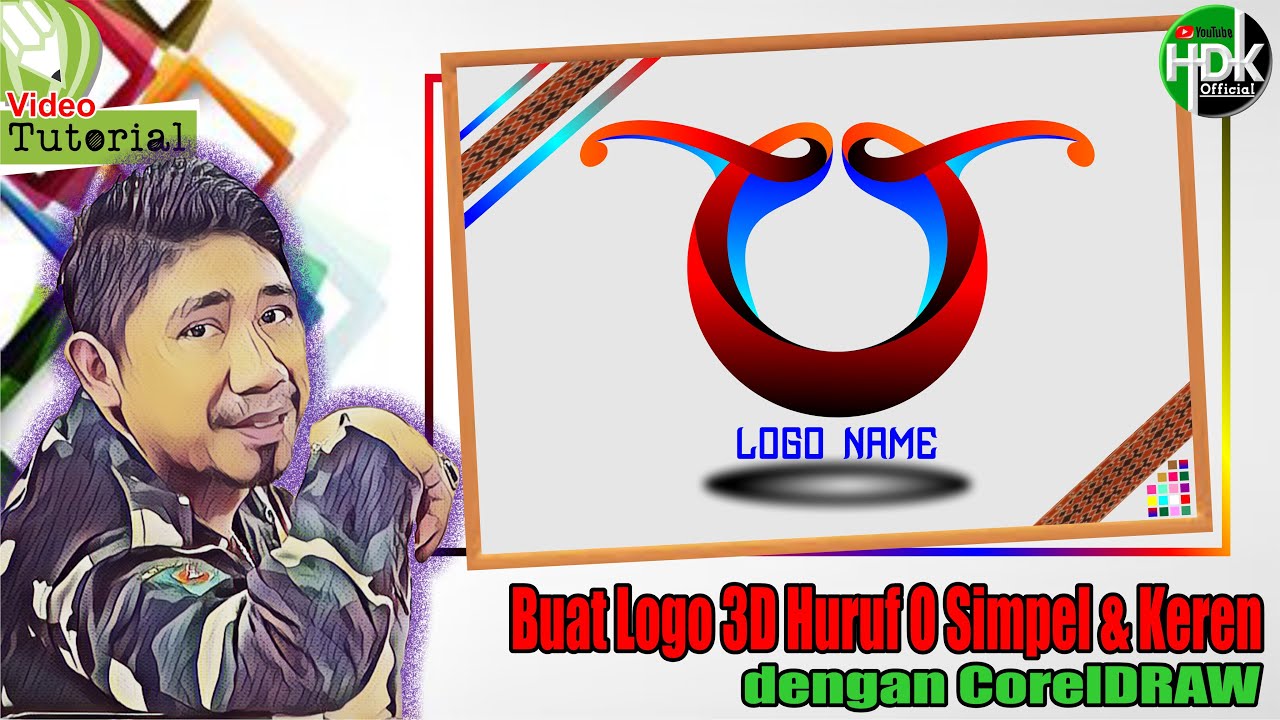 Buat Logo di CorelDraw | BUAT LOGO 3D HURUF O SIMPEL & KEREN DI CORELDRAW | Tutorial CorelDraw |Bag7