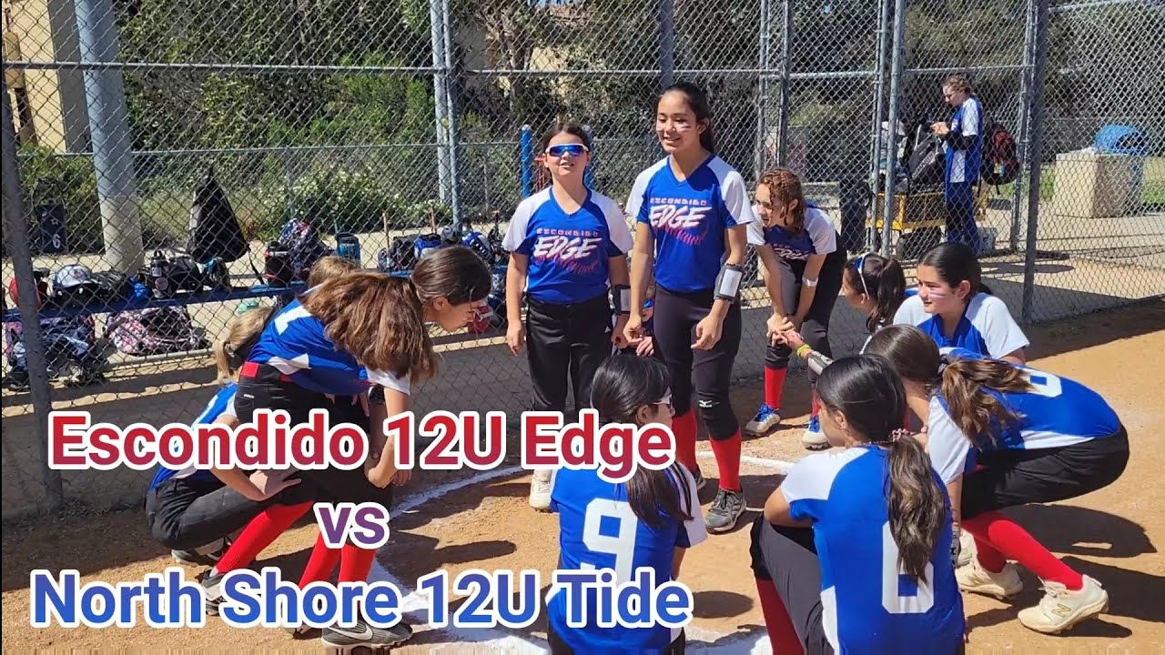 Escondido Edge 12U Game Highlights vs North Shore Tide 12U, March 13th, 2022