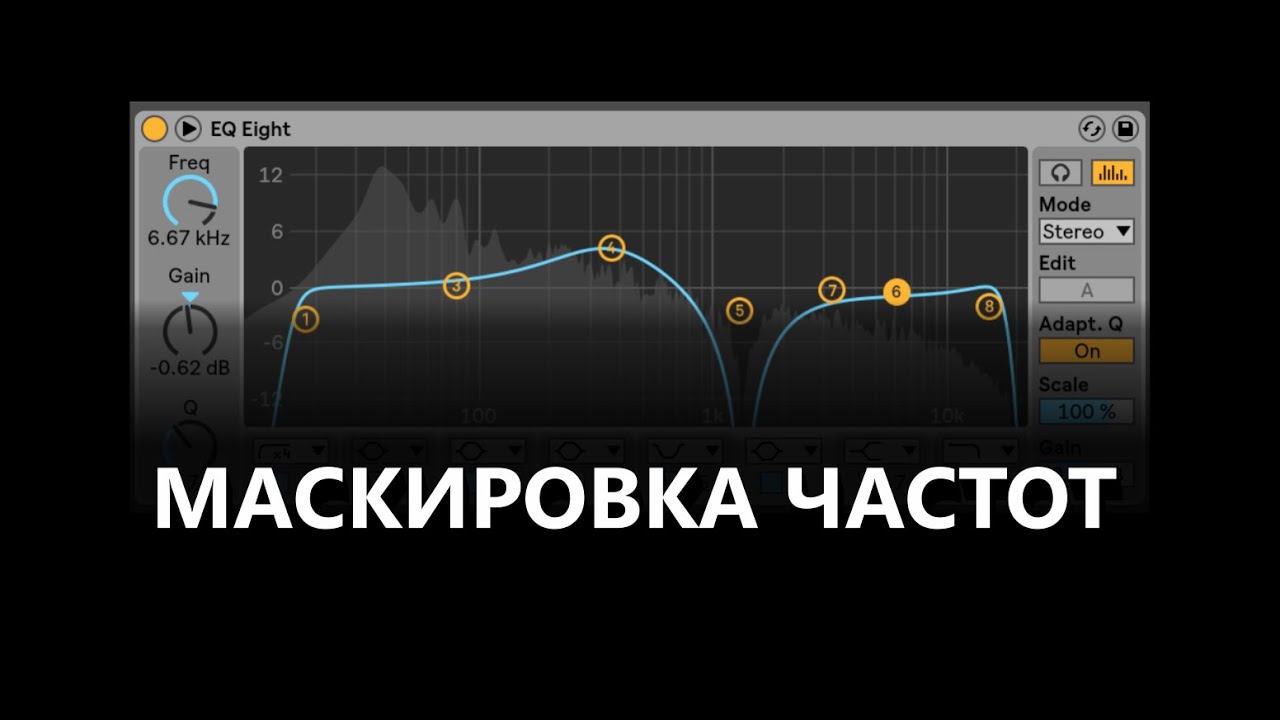 Сведение в Ableton Live - маскировка частот для прозрачного звучания