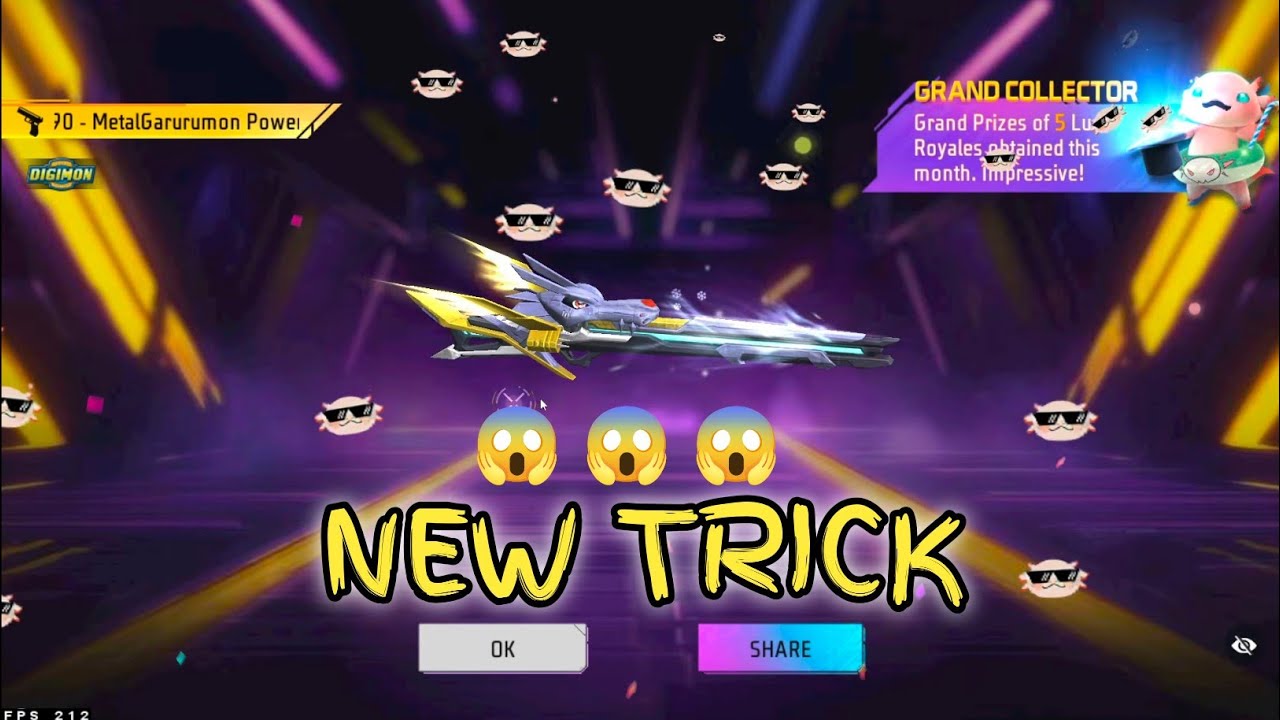 New m590 gun skin free fire | new trick 🔥 | only one spin 😱