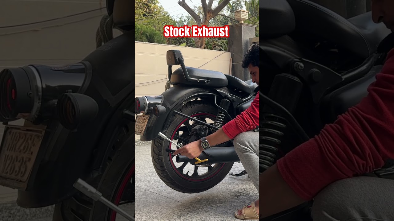Royal Enfield Classic 350 Reborn How does a stock exhaust sound #royalenfieldclassic350