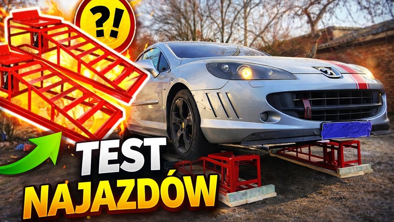 Czy te NAJAZDY się nie ZŁAMIĄ? Test pod samochodem! Testuję Najazdy Samochodowe