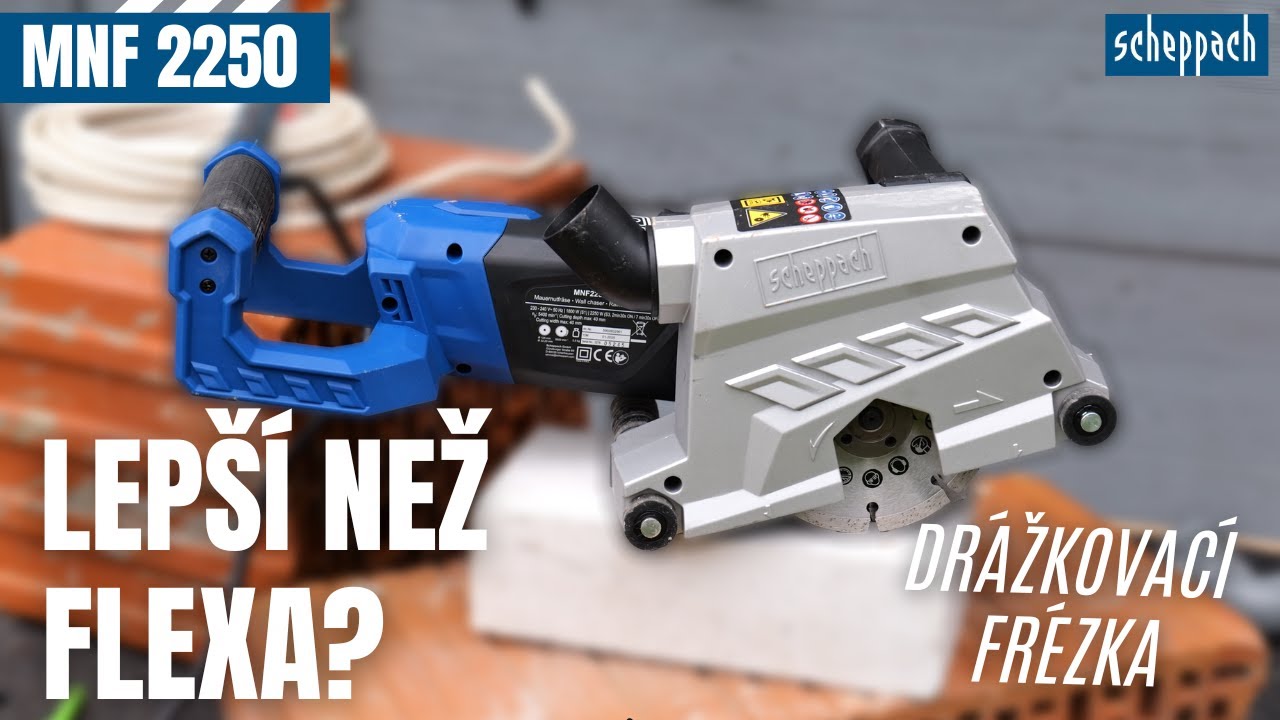 Drážkovací frézka MNF 2250 / Lepší než klasická flexa? / Jak na drážky a instalace do zdi?
