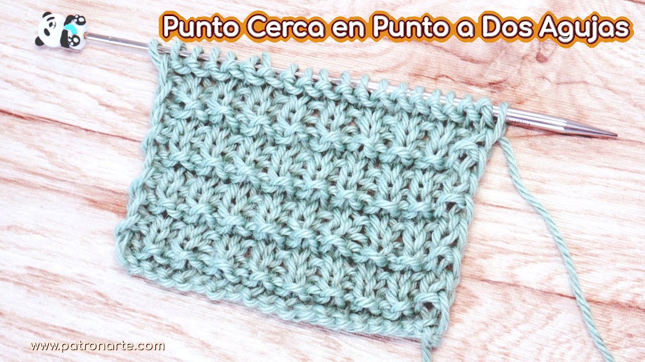 Cómo Tejer el Punto Cerca o Hurdle en Punto a Dos Agujas o Tricot