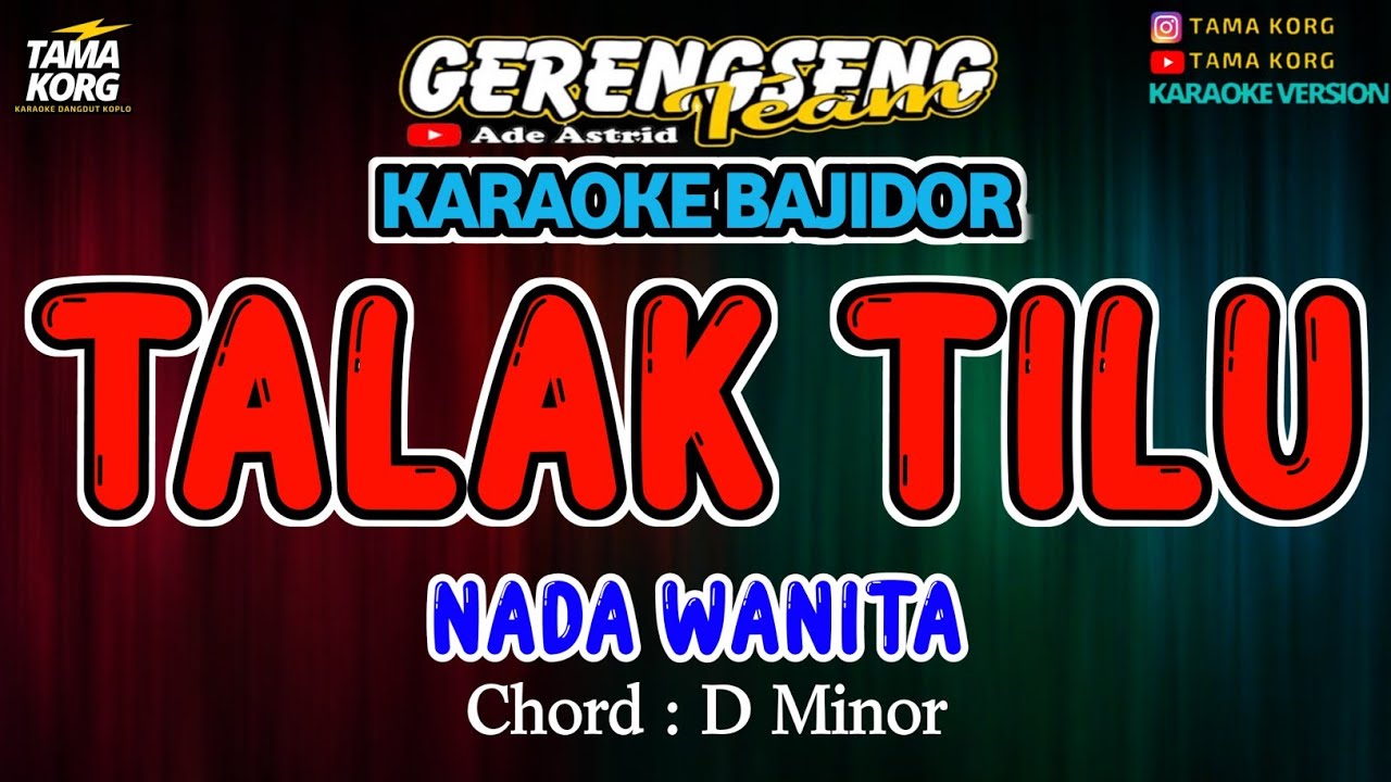 TALAK TILU KARAOKE!! BUNGSU BANDUNG | BAJIDOR