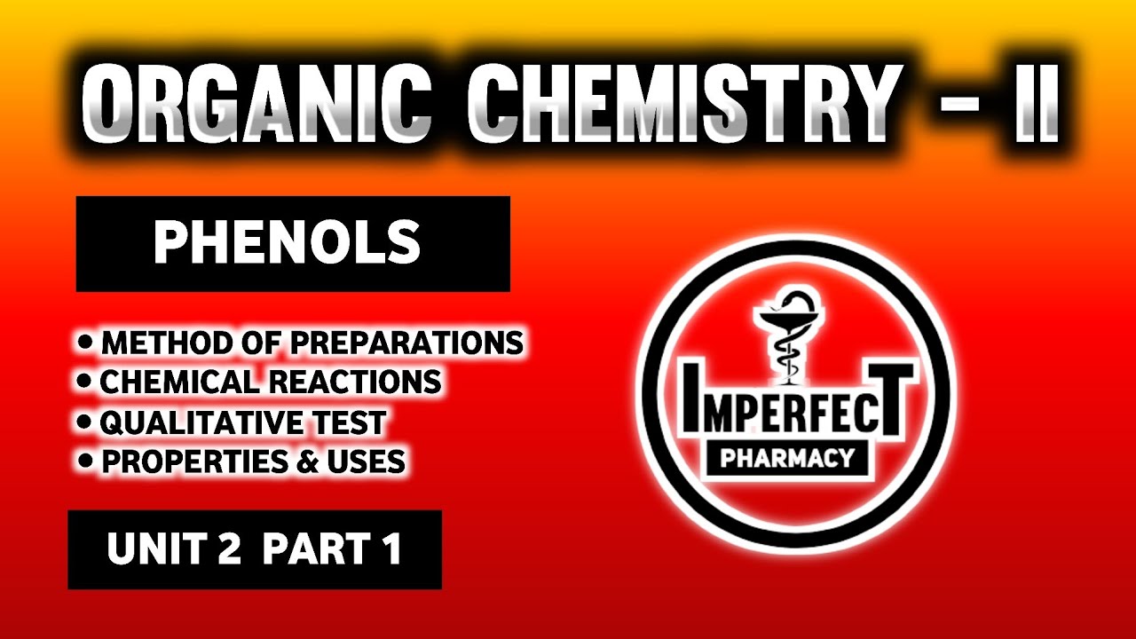 Phenols | Method Of Preparation | Chemical Reactions | Qualitative Test | Properties | Uses | pharma