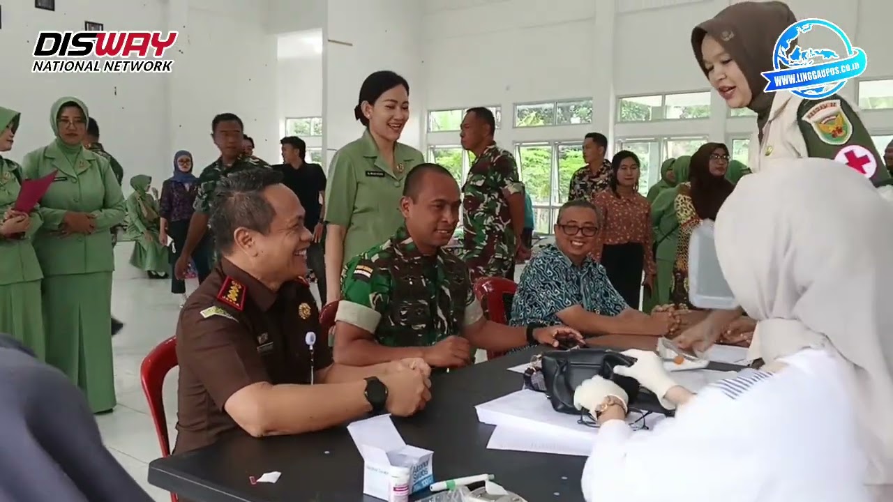 Ratusan Darah Terkumpul Dalam Rangka HUT ke-80 Persit Kartika Chandra Kirana di Lubuk Linggau