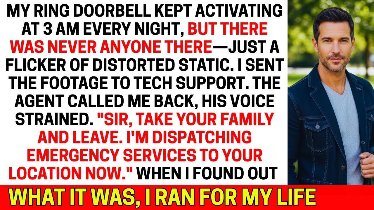 My Doorbell Camera Recorded Static at 3AM, Tech Support Called Me Back and Told Me to Flee My Home.