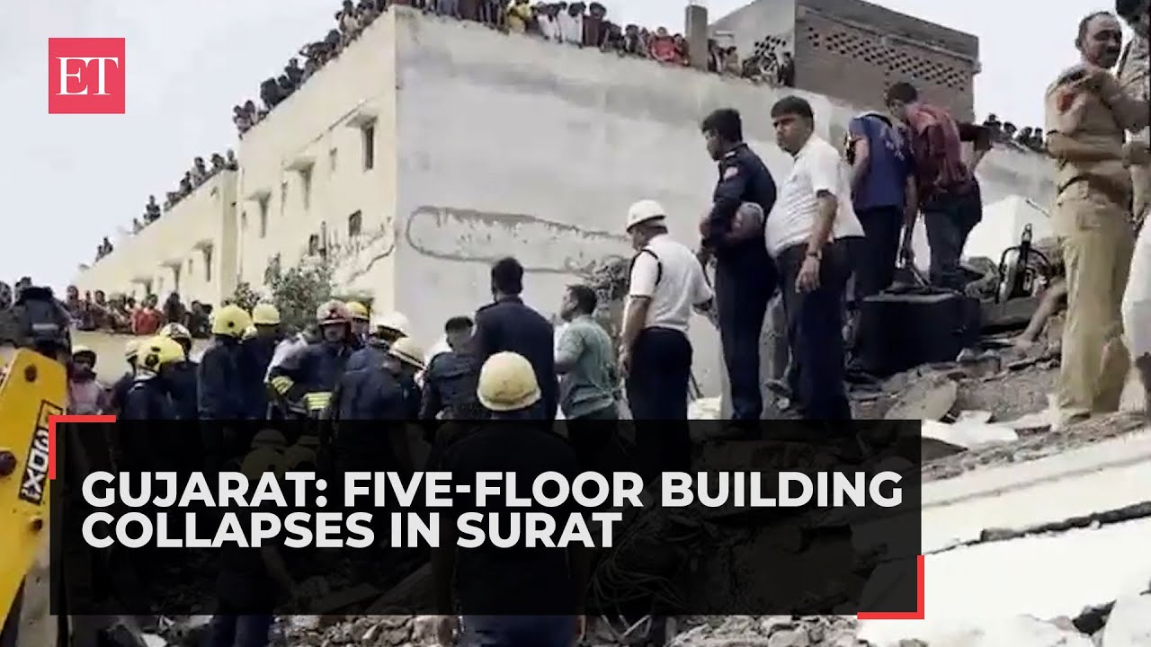 Gujarat: Five-floor building collapses in Surat; several feared trapped