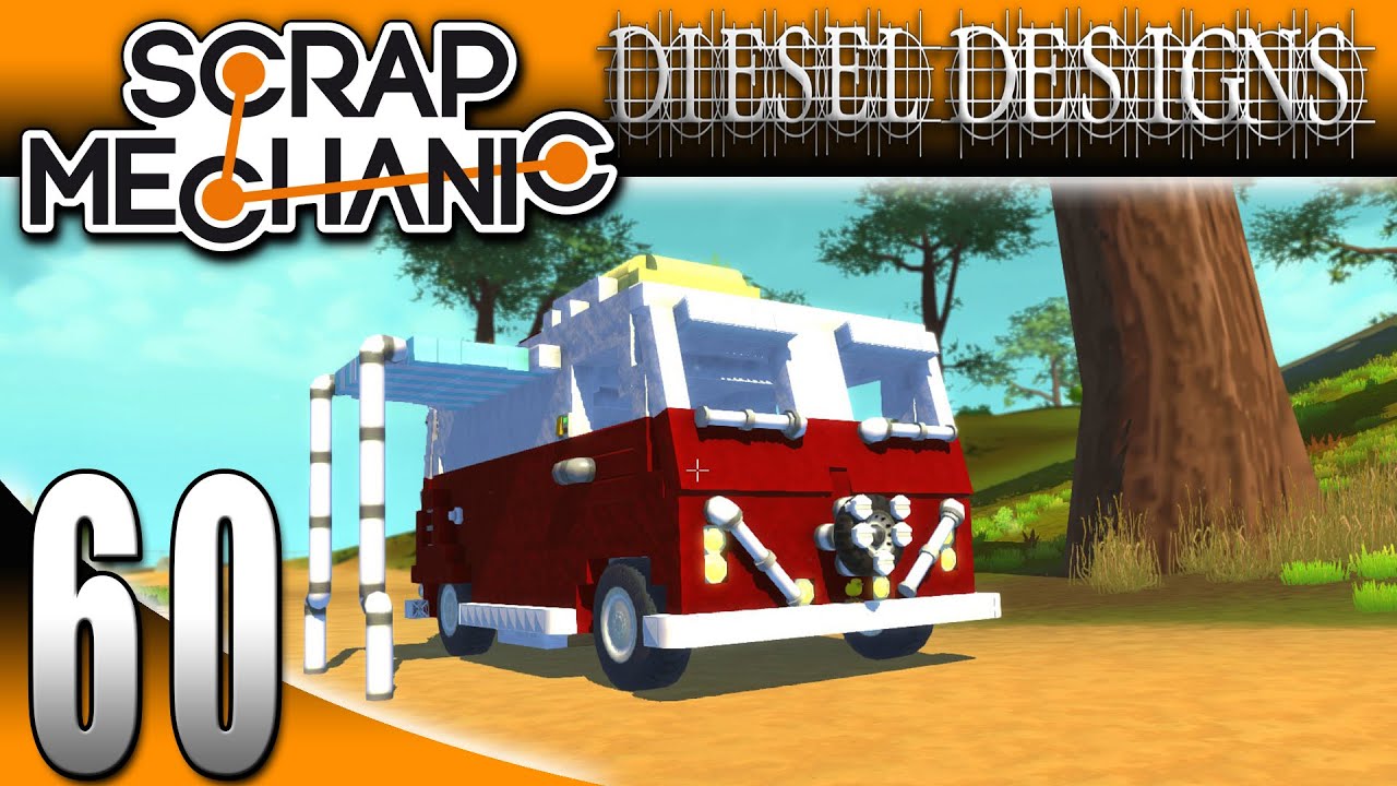 Scrap Mechanic Gameplay : EP60: FAN CREATION Volkswagen Camper by George Cave! (Let's Play 1080p)