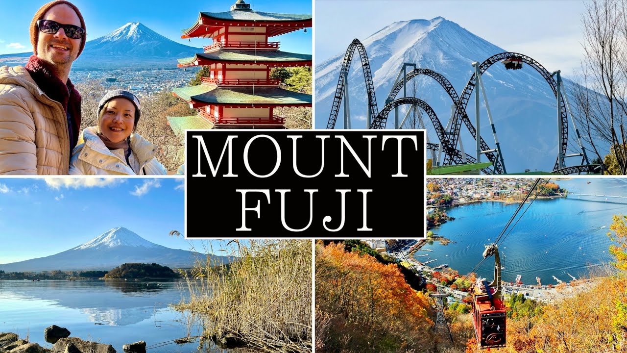 2 Days in Lake Kawaguchiko, MOUNT FUJI, Japan: Bike ride, Ropeway, Chureito Pagoda, Fuji-Q Highland