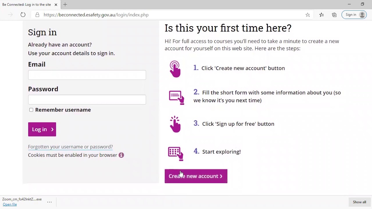 Introduction to Digital Literacy. Be Connected learning portal