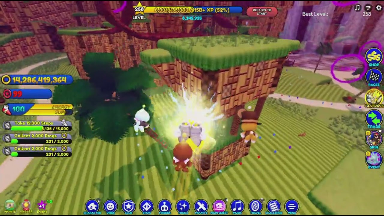 Sonic Speed Simulator on Roblox (PS5) | Let's Get Rebirth Energy In Emerald Hill Fractured
