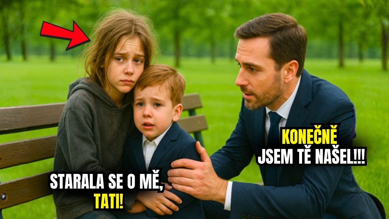 Milionář najde chudou dívku starající se o jeho ztraceného syna v parku, co udělá...