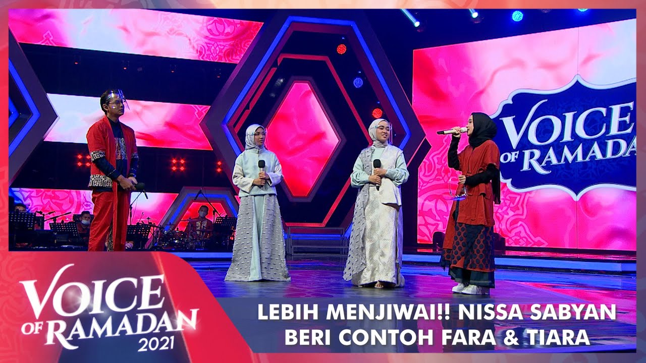 Lebih Menjiwai!! Nissa Sabyan Beri Contoh Bernyanyi Dengan Perasaan | VOICE OF RAMADAN 2021
