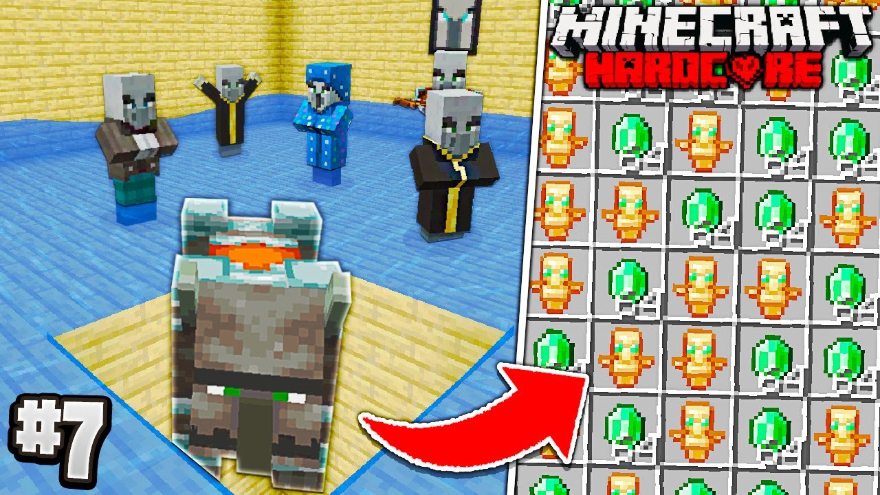 I Built an UNLIMITED RAID FARM in Hardcore Minecraft! (Episode 7)