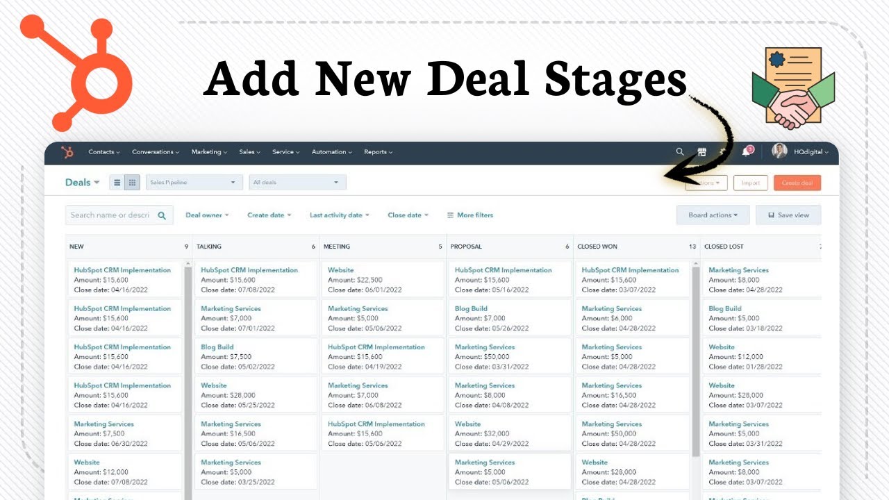 How To add new Deal Stages In HubSpot (Organize Your Sales Flow)