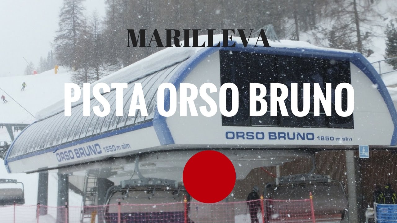 Piste da sci Marilleva: pista rossa Orso Bruno